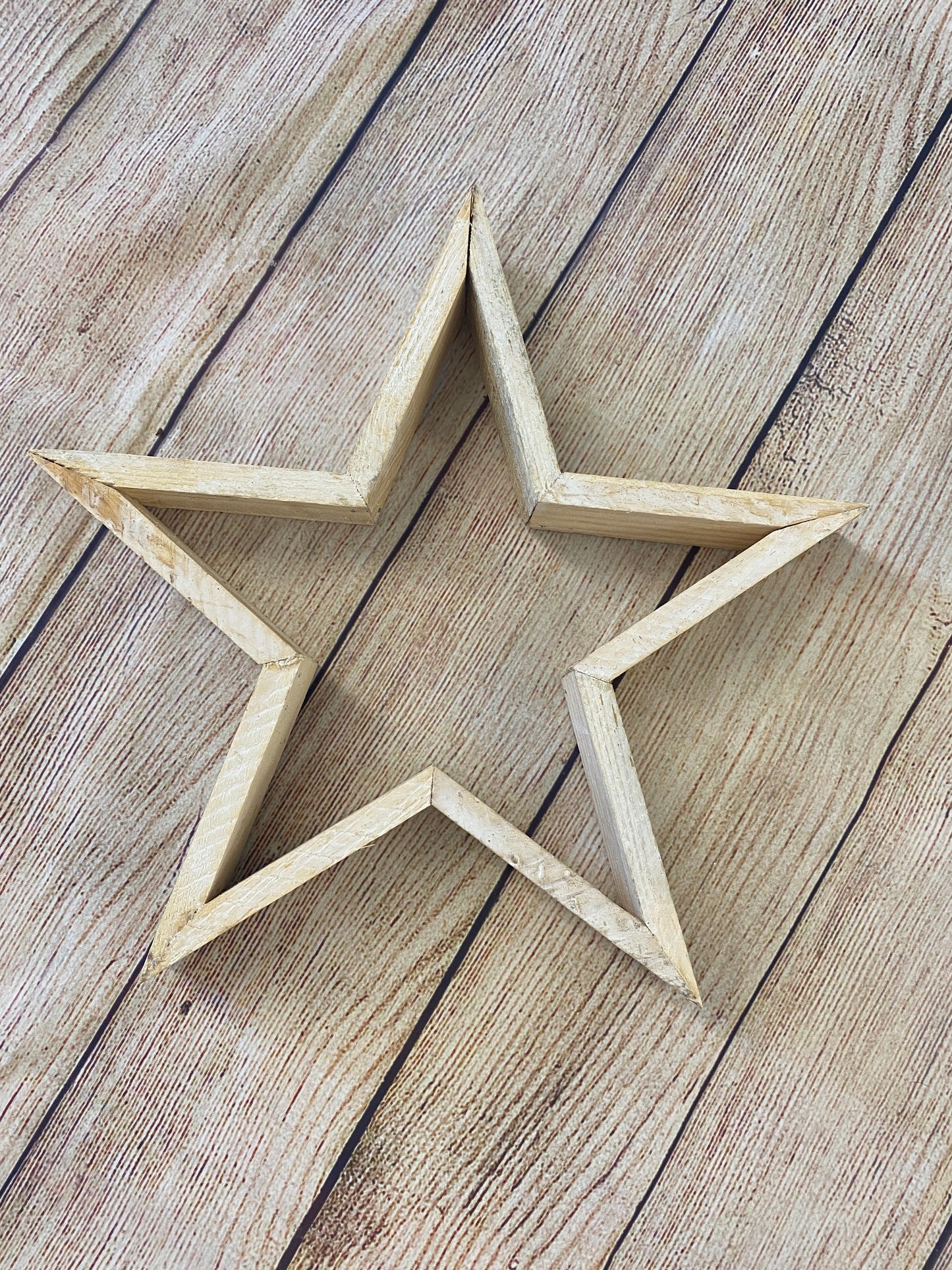 Set of 3 Wooden Stars