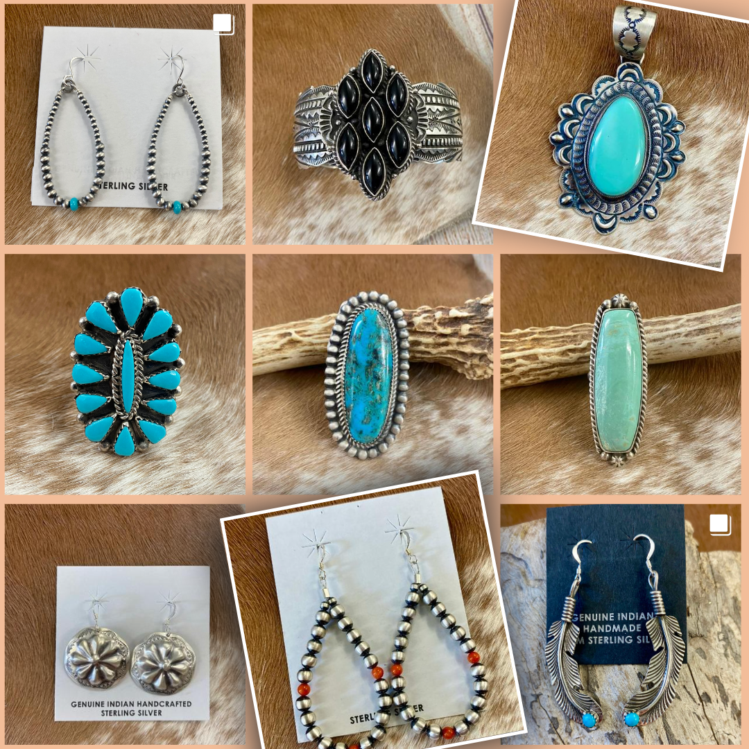 Native American Jewelry, Handmade Jewelry, Unique Jewelry. Featuring Turquoise Jewelry, Onyx Jewelry, Navajo Pearls, Coral Jewelry, Stamped Silver Jewelry, and more!