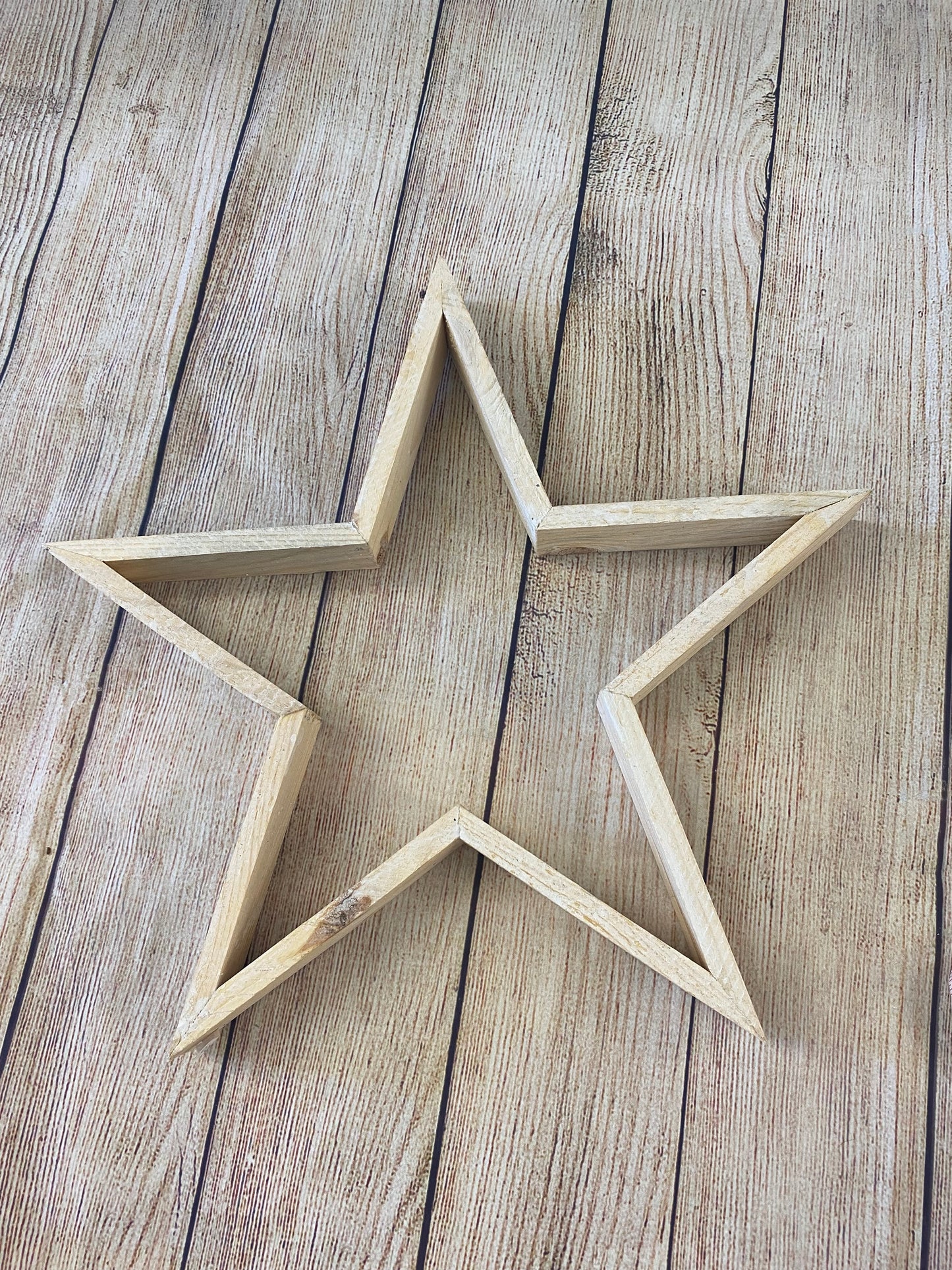 Set of 3 Wooden Stars