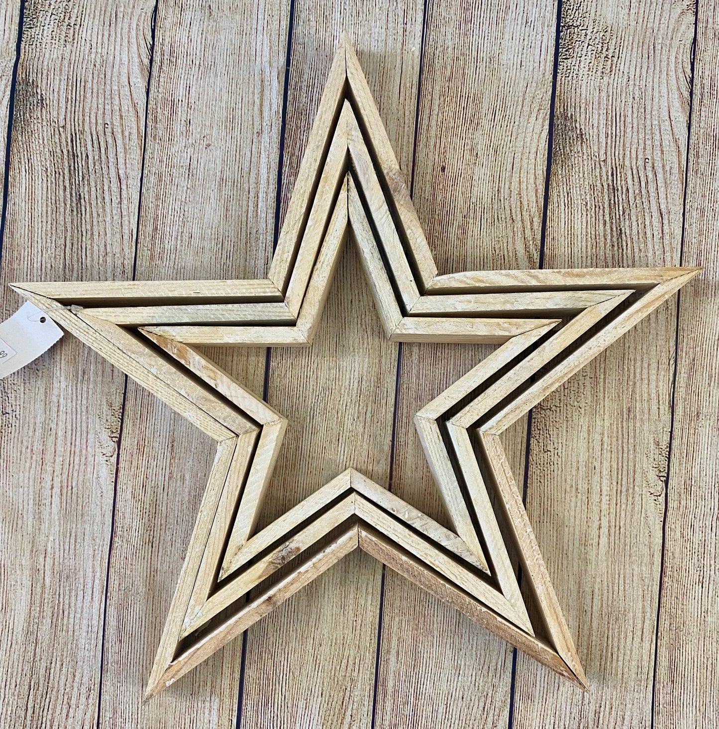 Set of 3 Wooden Stars