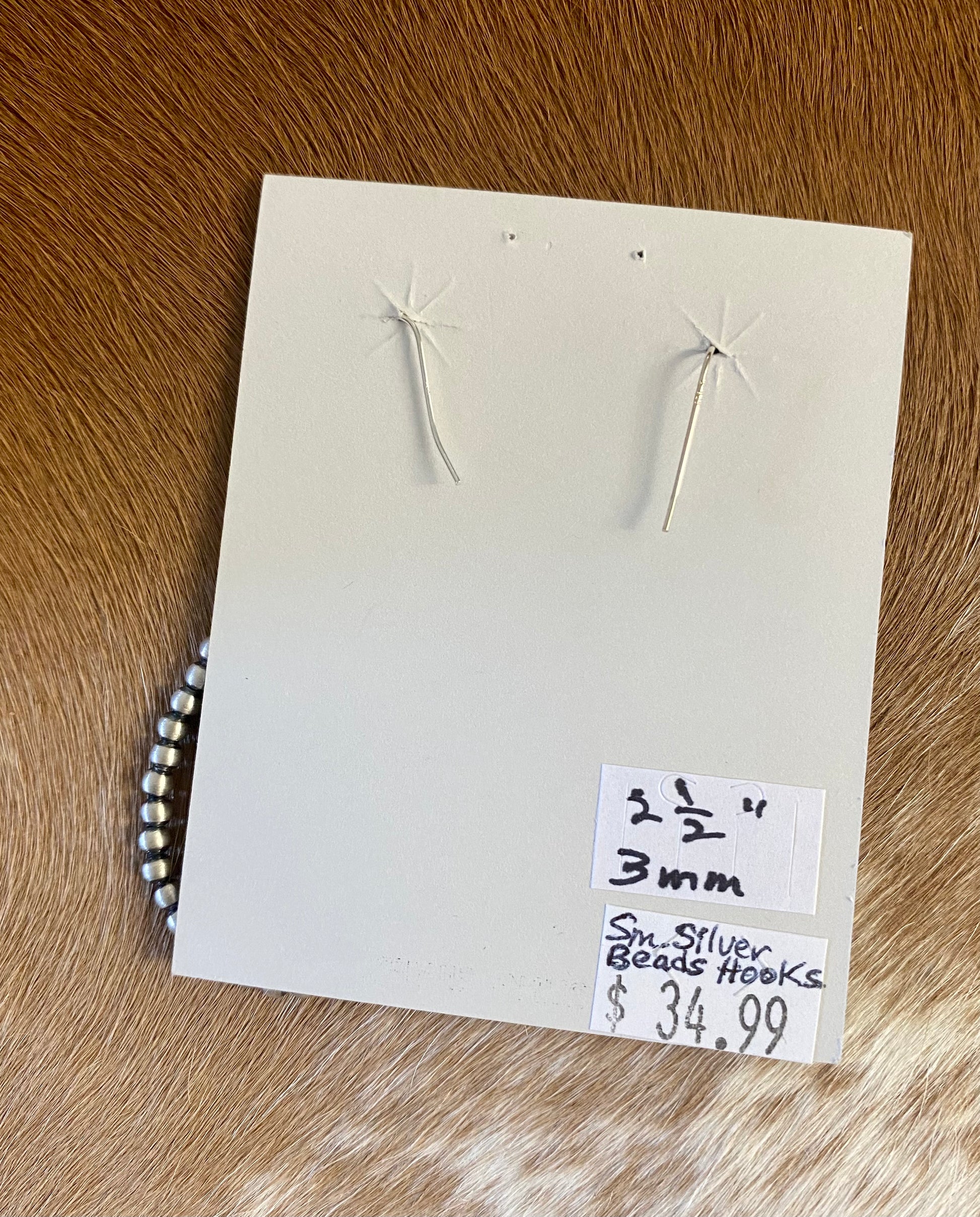 Navajo Pearl Teardrop Earrings