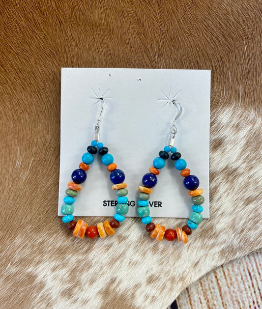 Teardrop Beaded Earrings