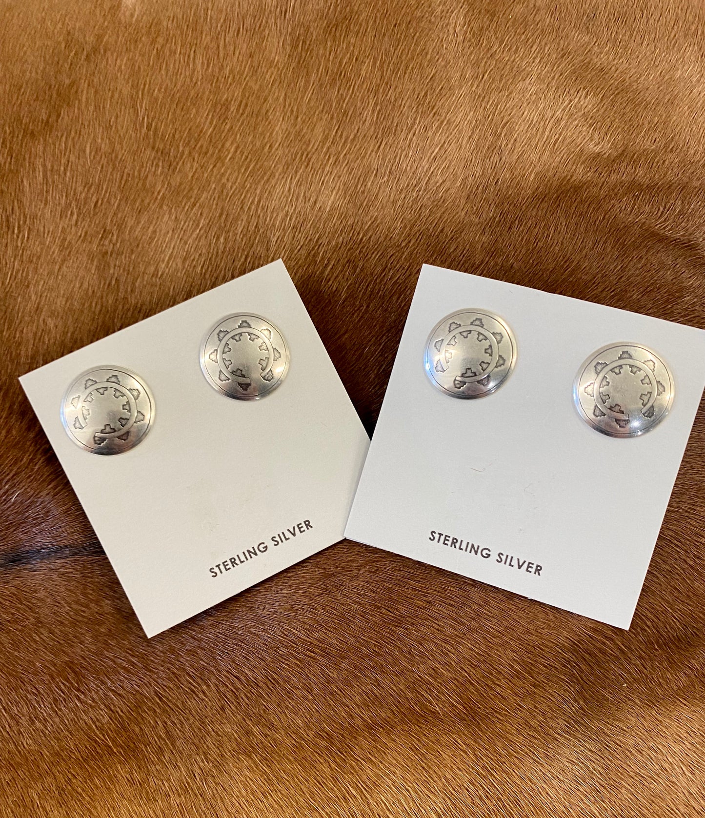 Concho Stud Earrings