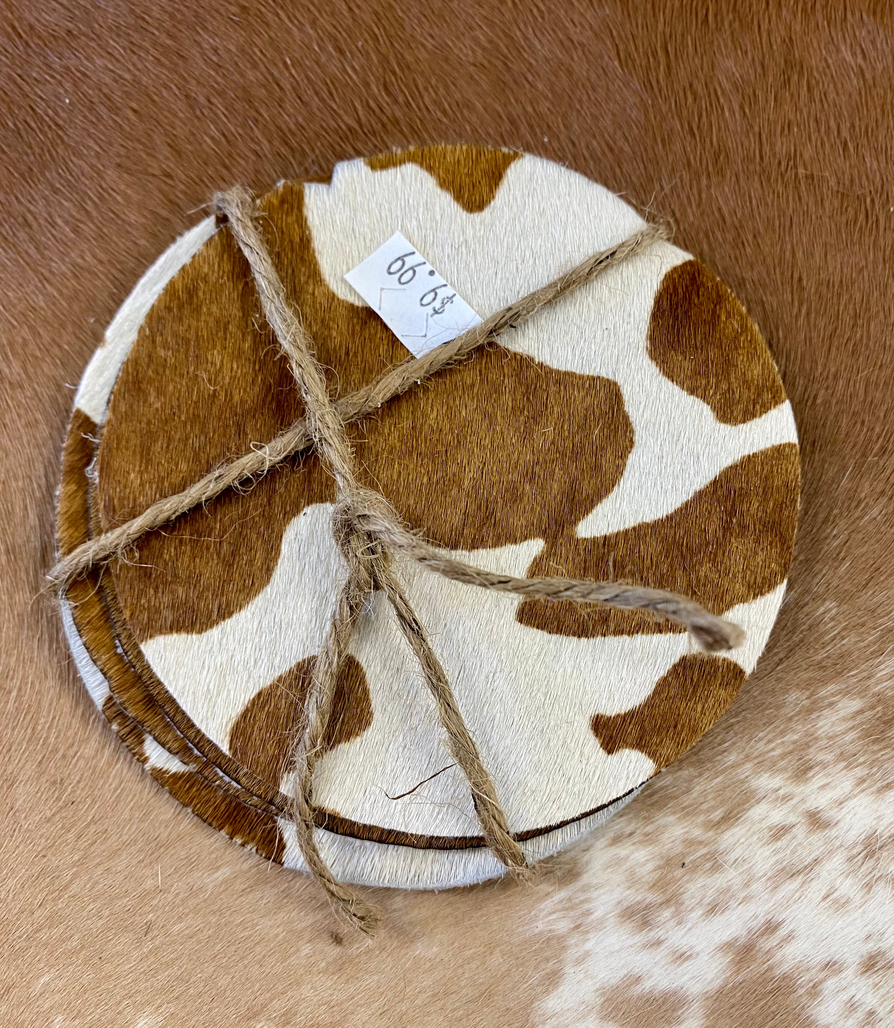 Cowhide Coasters – NY Texas Style Boutique