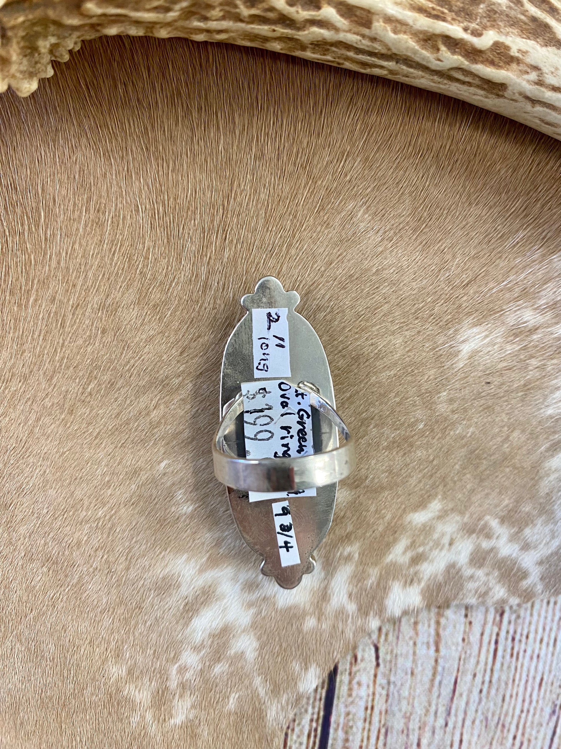 Navajo Green Turquoise Ring