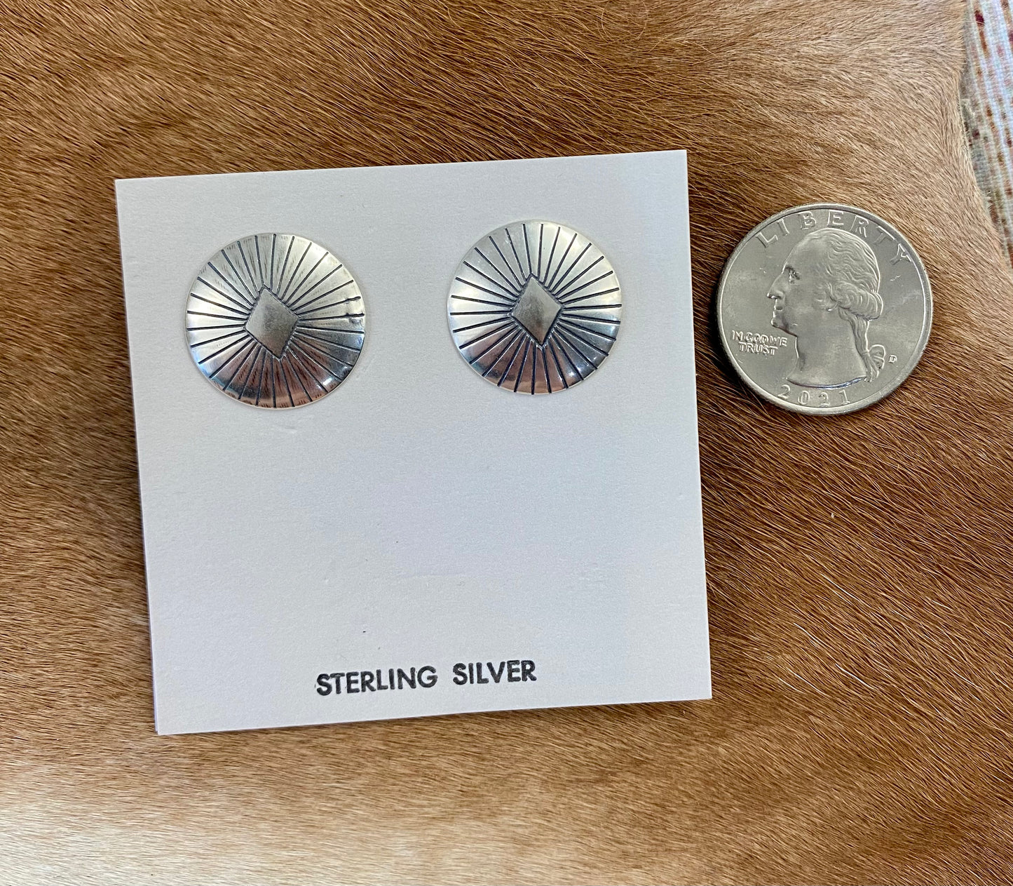 Concho Stud Earrings