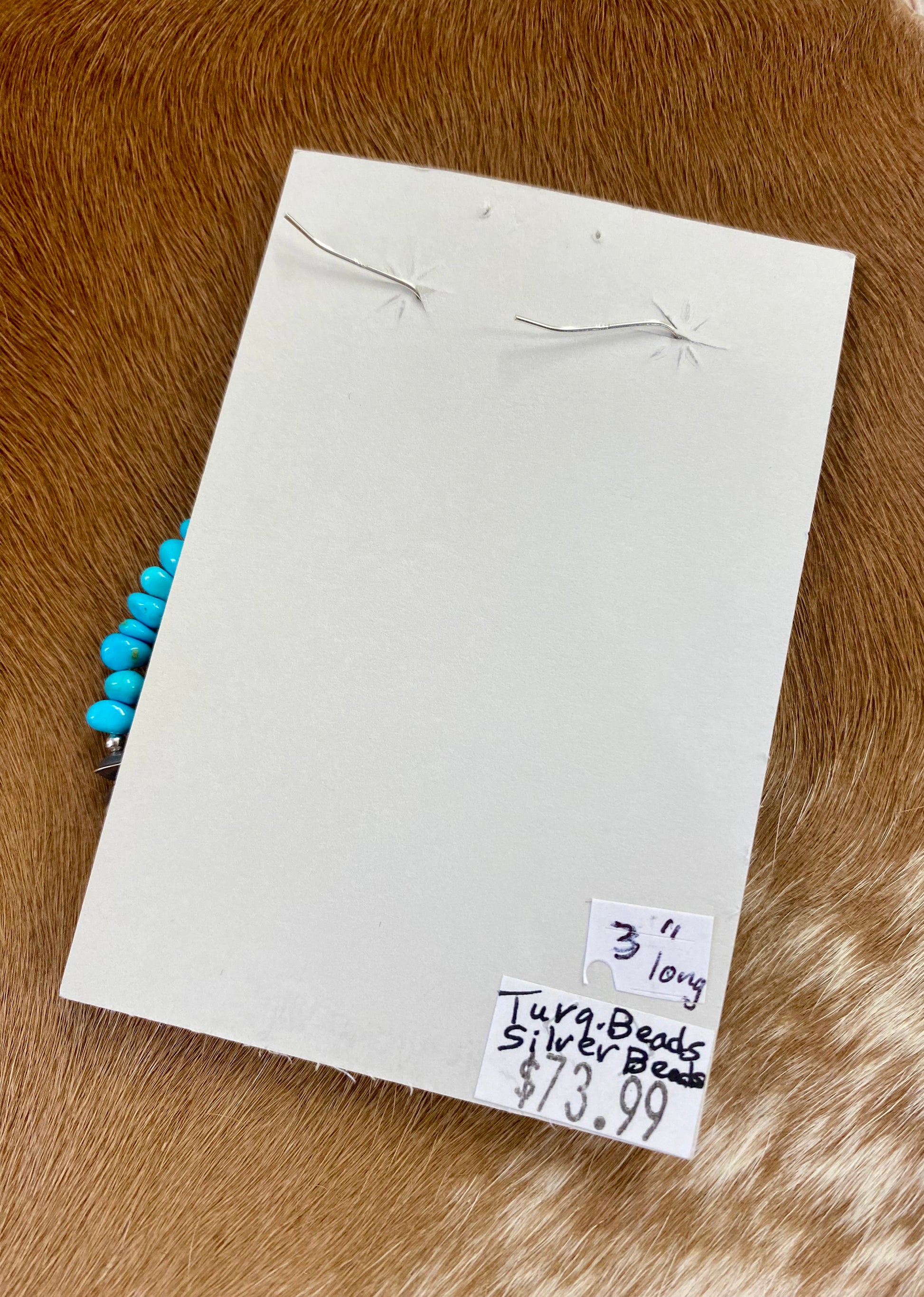 Navajo Pearl and Turquoise Earrings