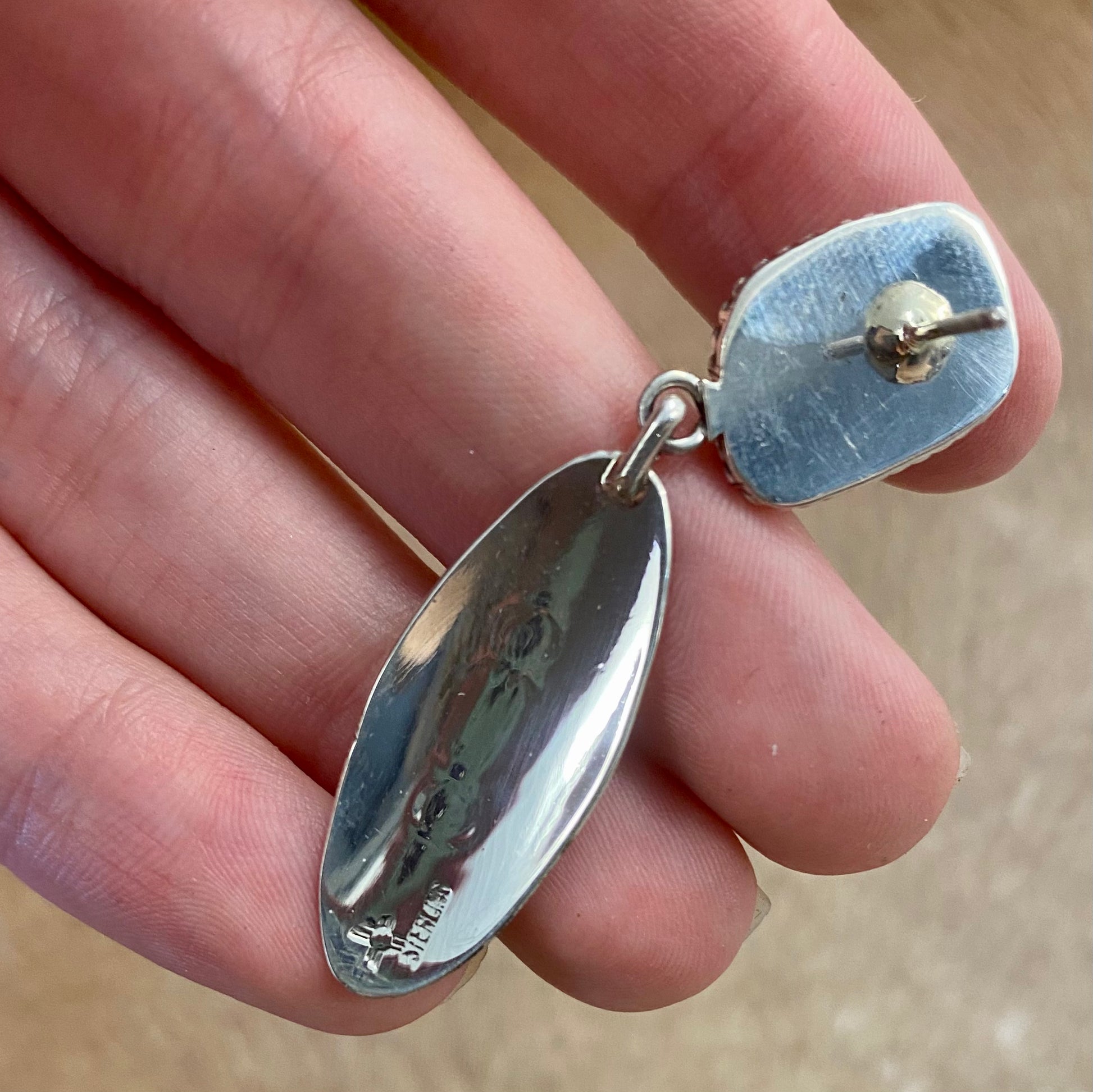 Orange Spiny Oyster Earrings