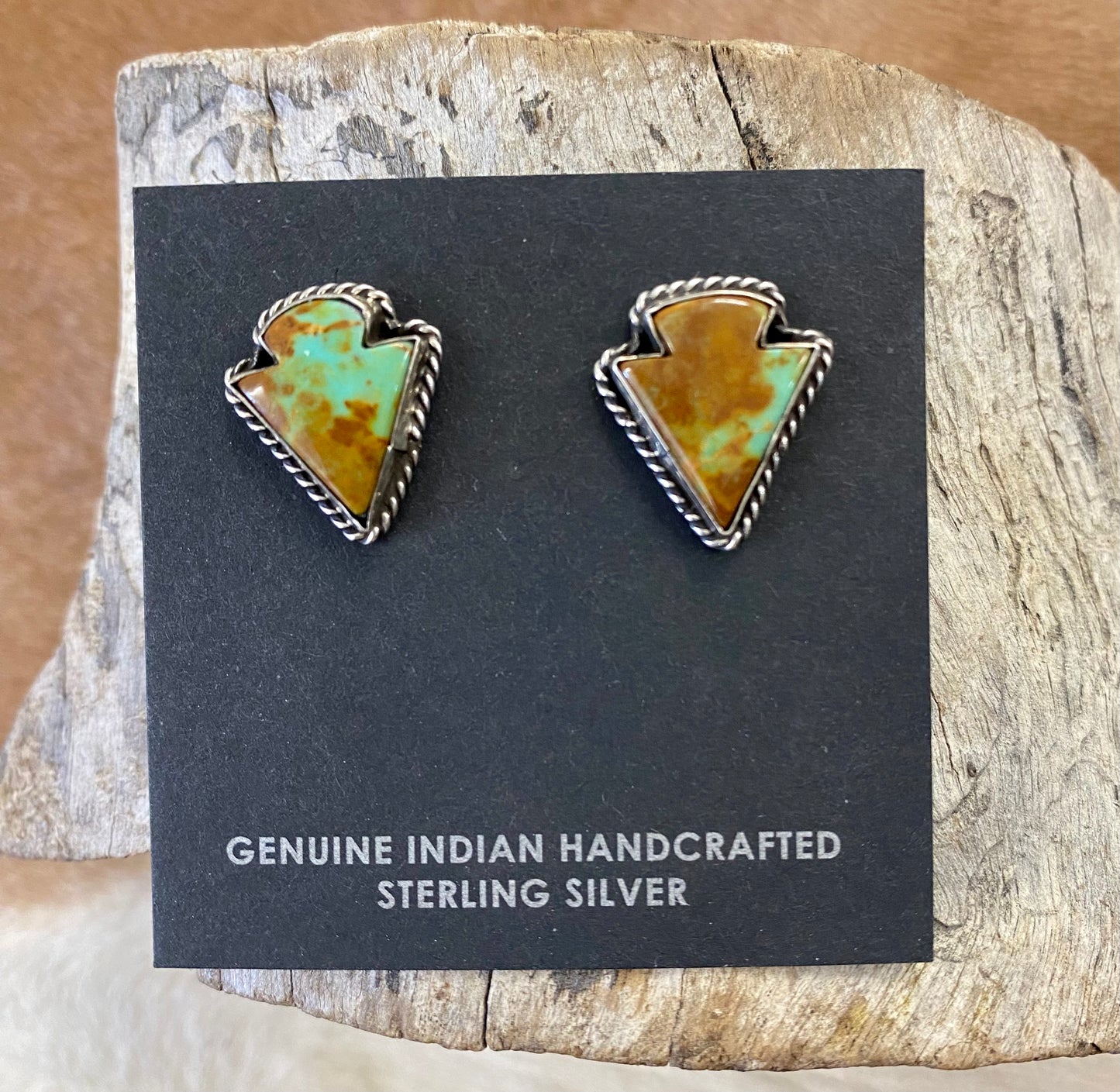 Turquoise Arrowhead Earrings By Reva Goodluck