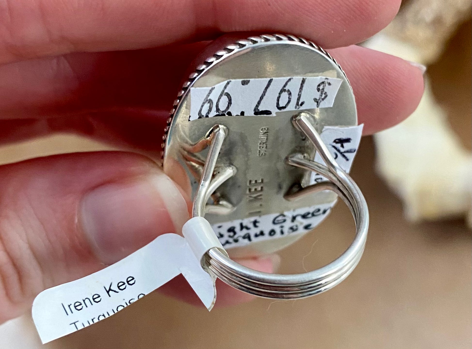 Round Turquoise Ring