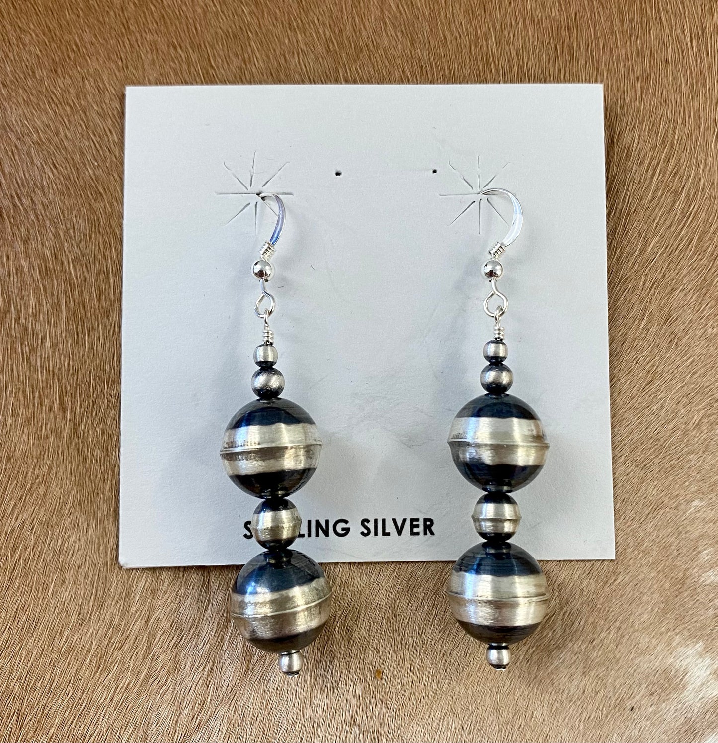 Navajo Pearl Dangle Earrings
