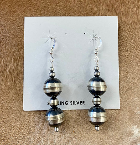 Navajo Pearl Dangle Earrings