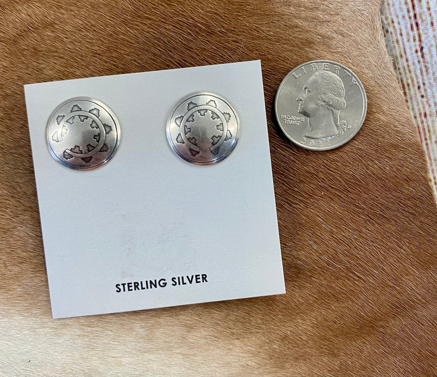 Concho Stud Earrings
