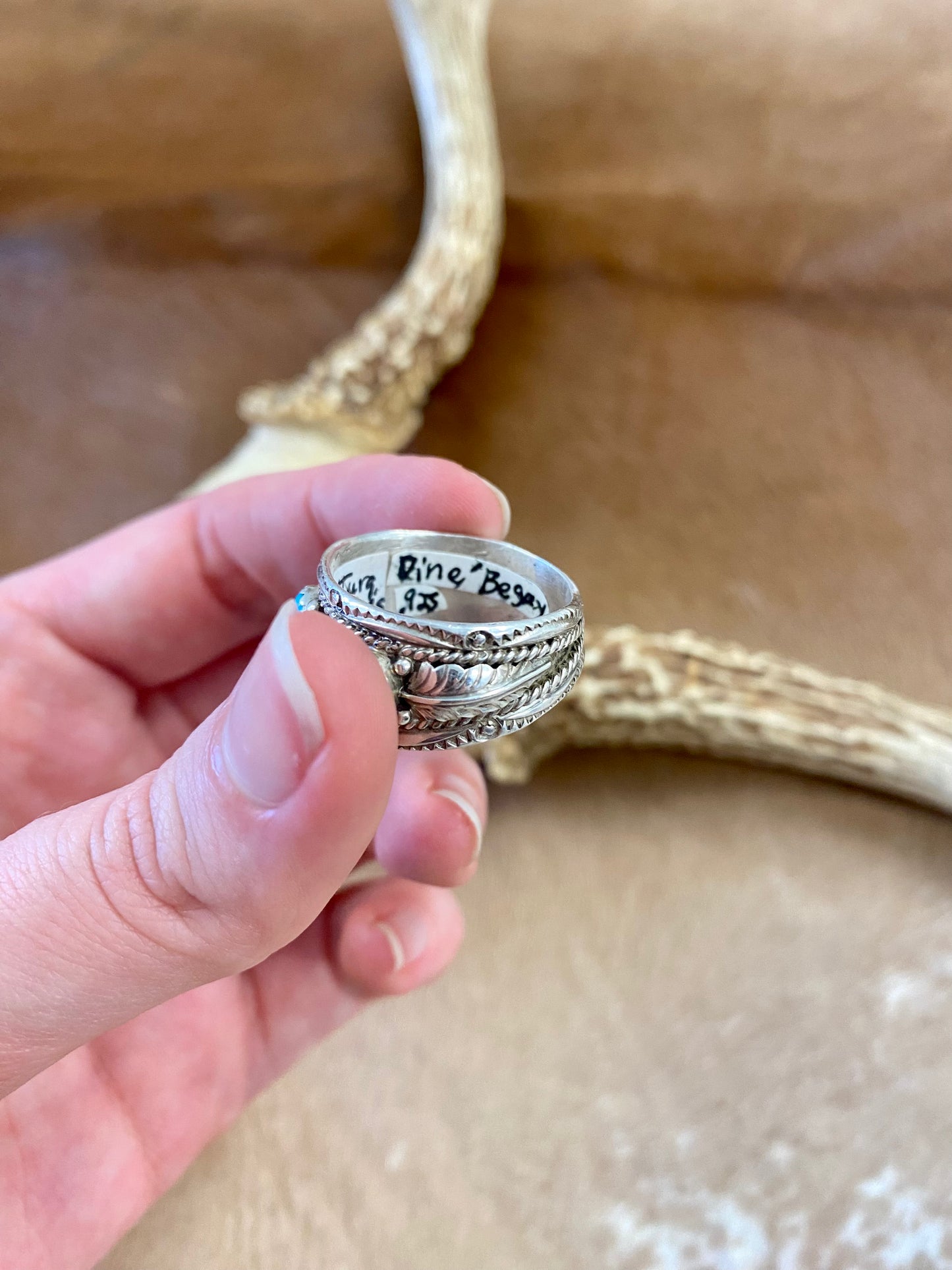 Five Stone Turquoise Ring By Begay (Size 12)