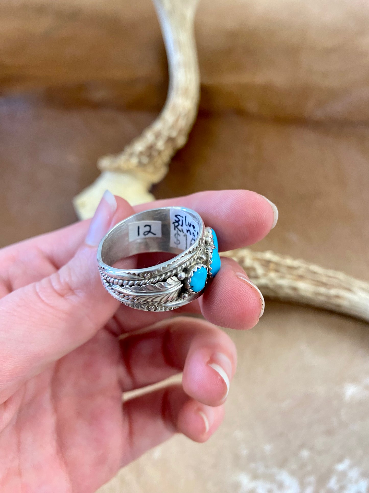 Five Stone Turquoise Ring By Begay (Size 12)