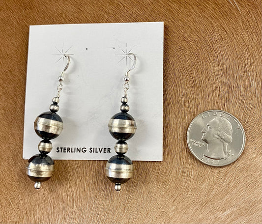 Navajo Pearl Dangle Earrings