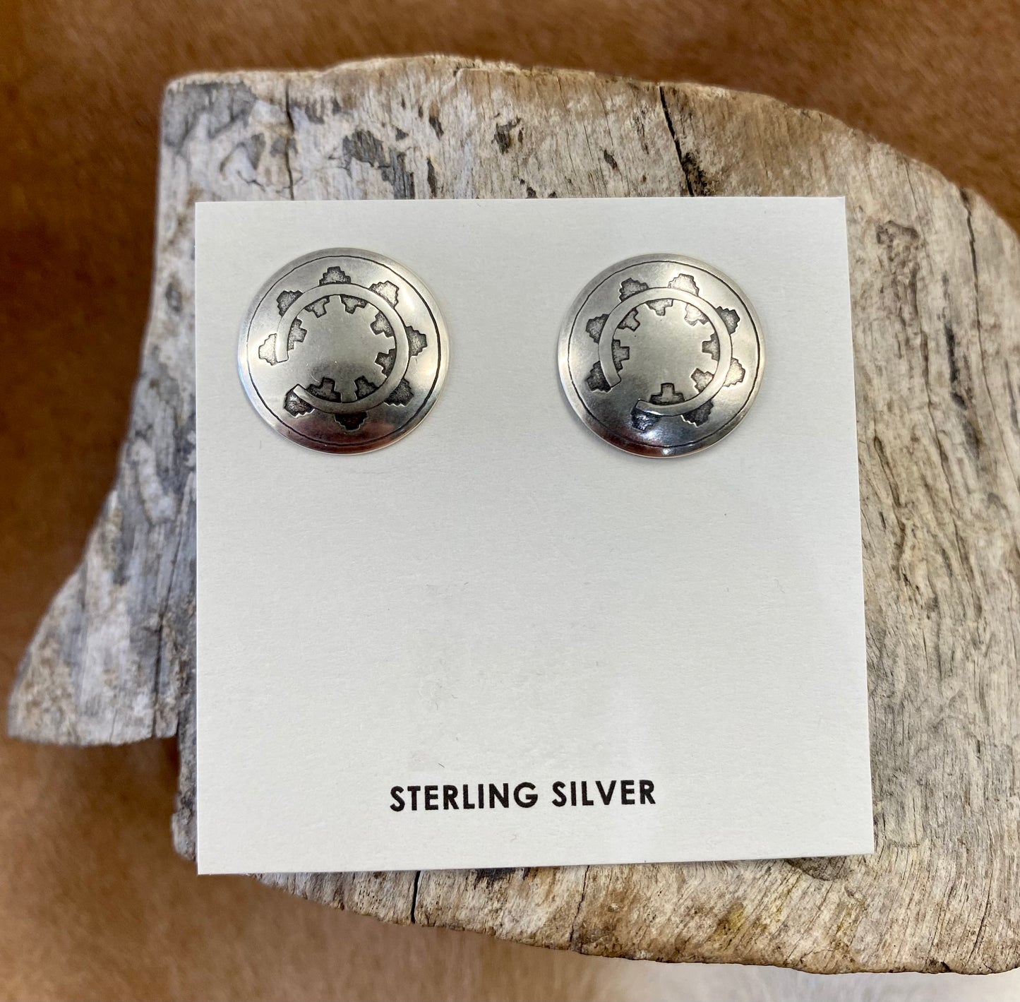Concho Stud Earrings