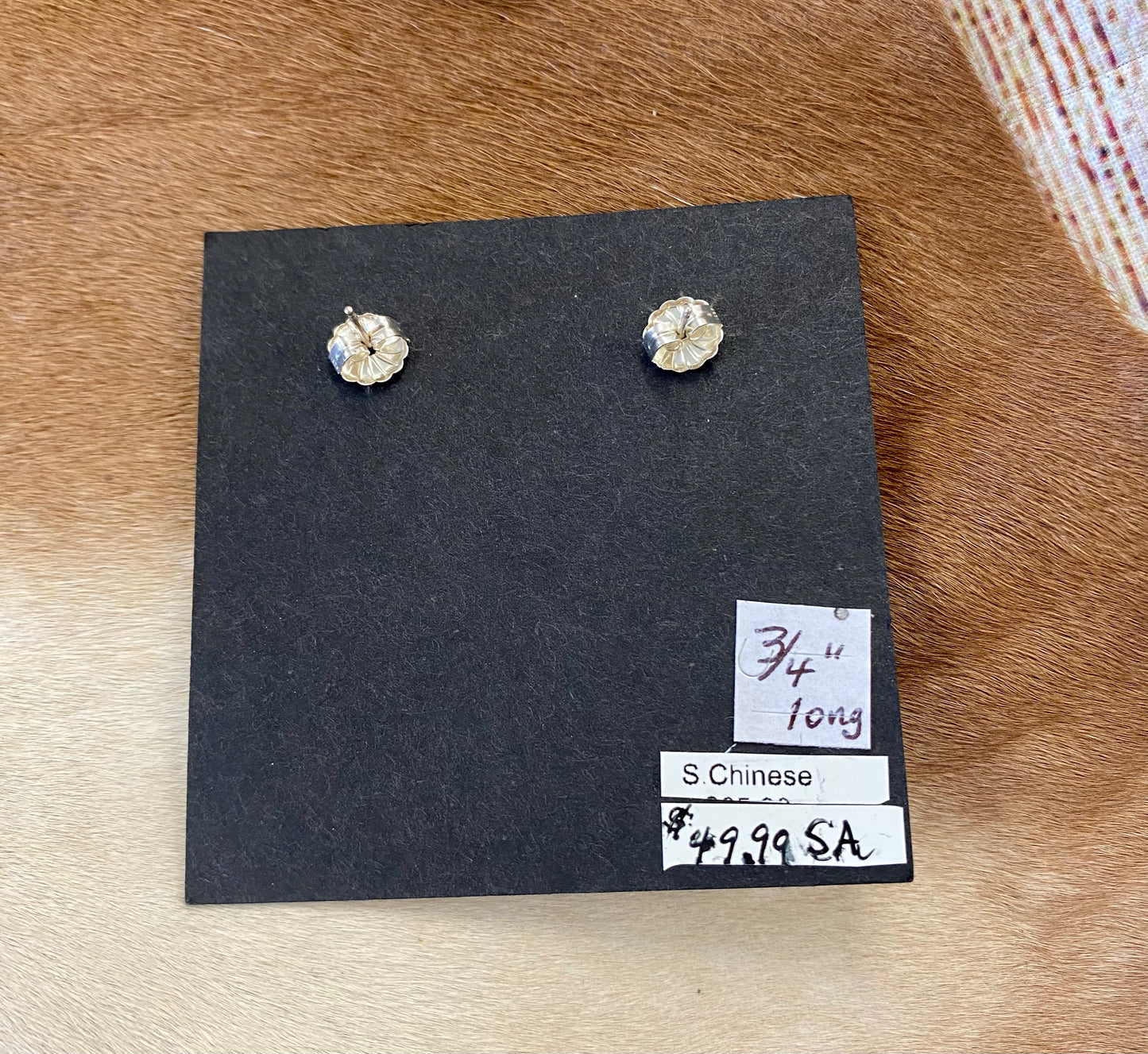 Green Turquoise Stud Earrings