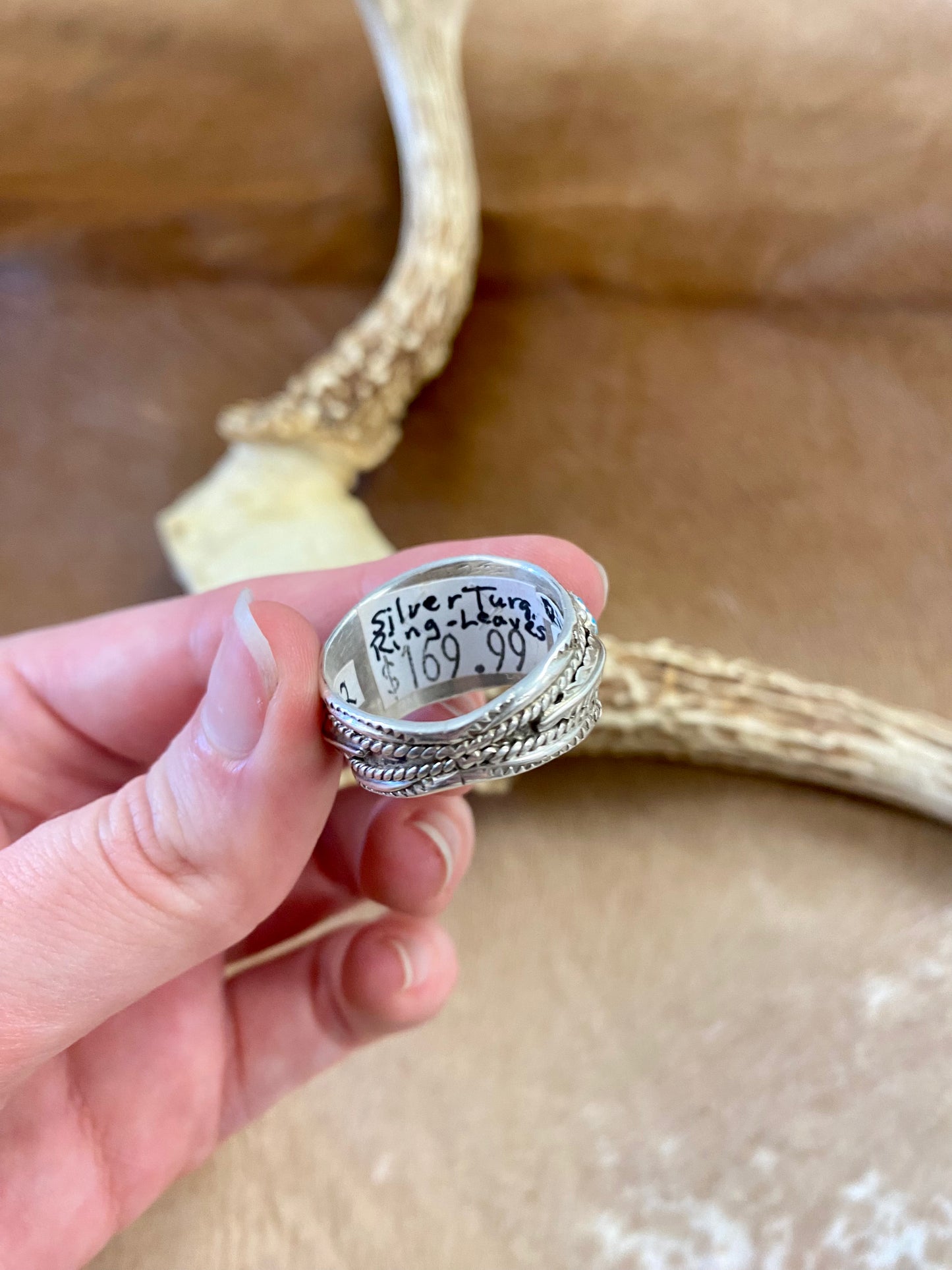 Five Stone Turquoise Ring By Begay (Size 12)