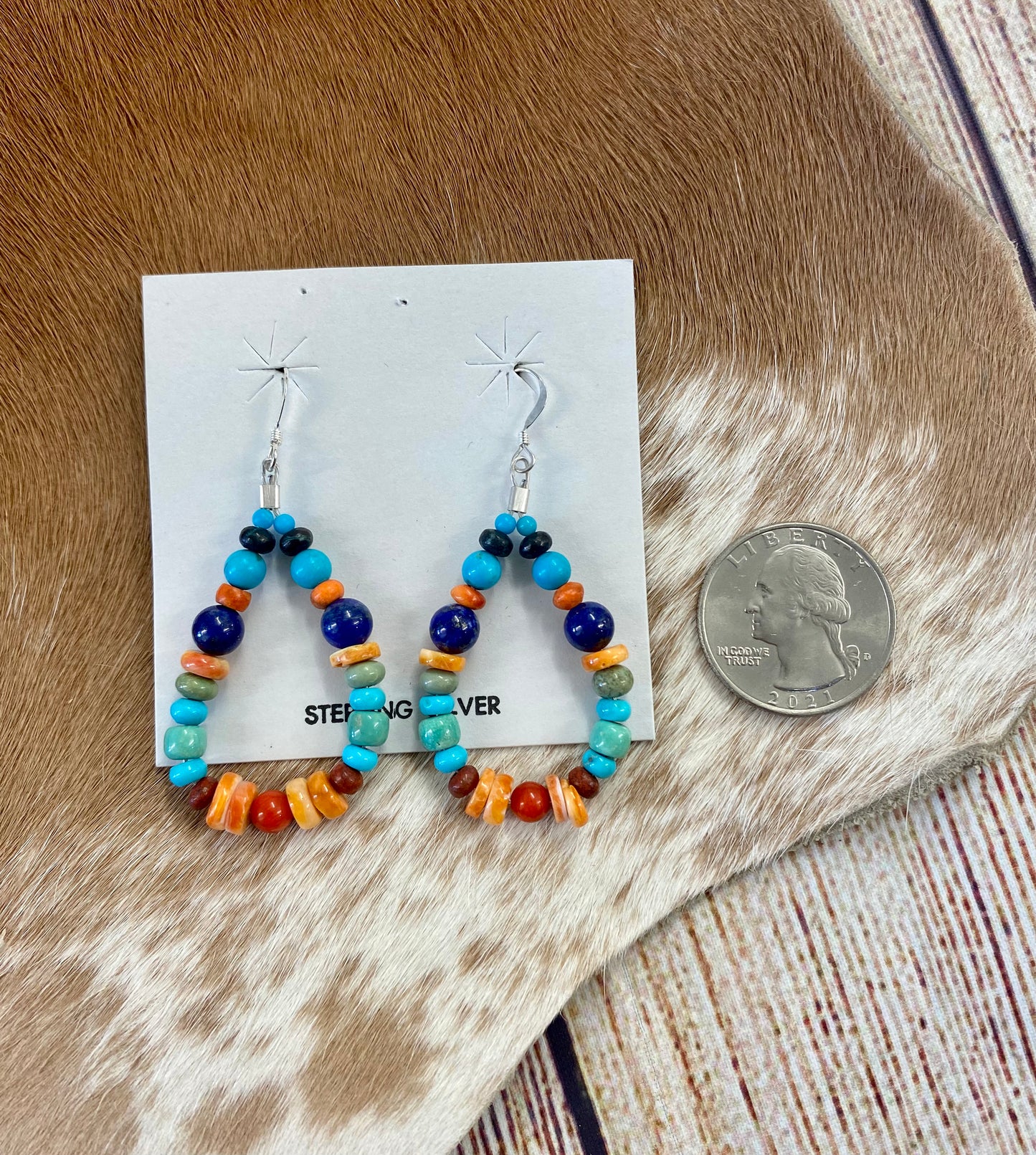 Teardrop Beaded Earrings