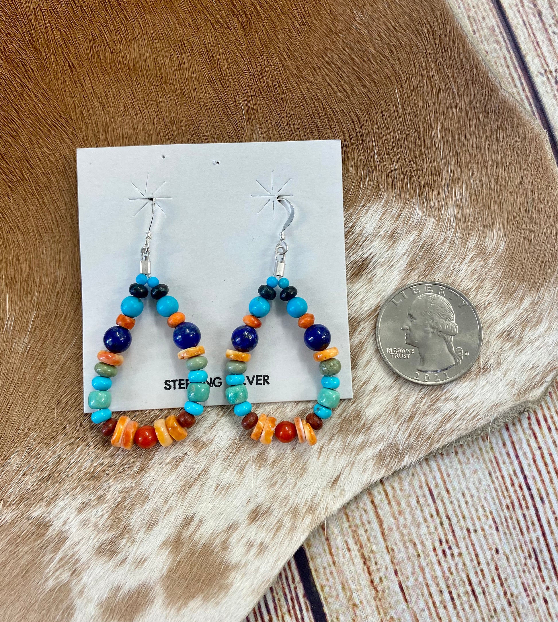 Teardrop Beaded Earrings