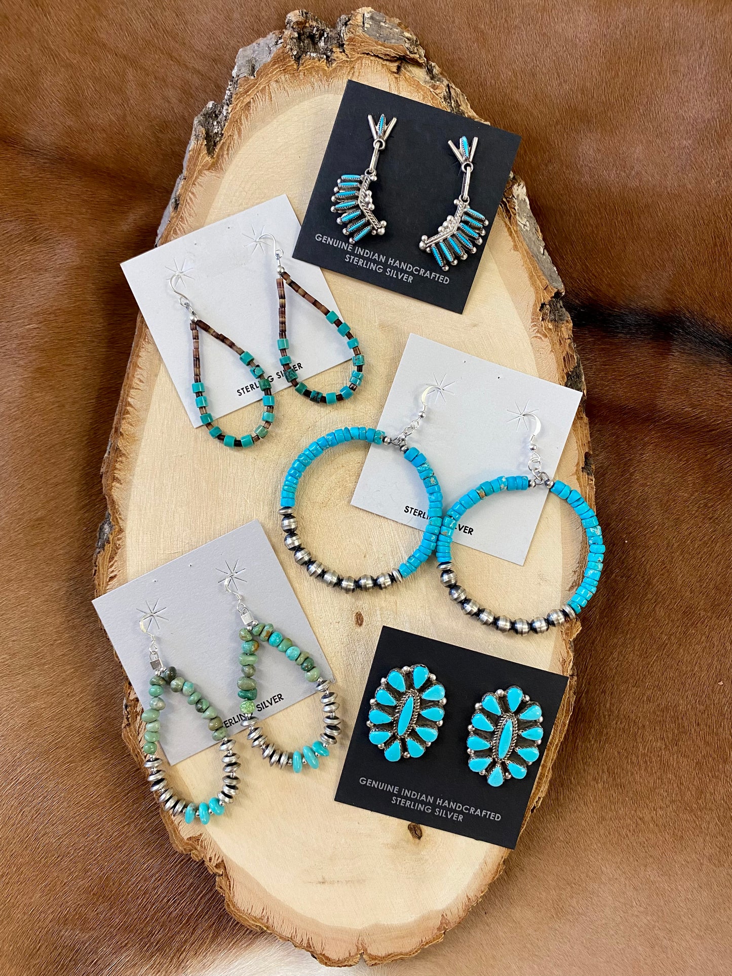 Zuni Cluster Earrings