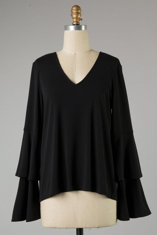The Callie Top (Black) - Ny Texas Style Boutique