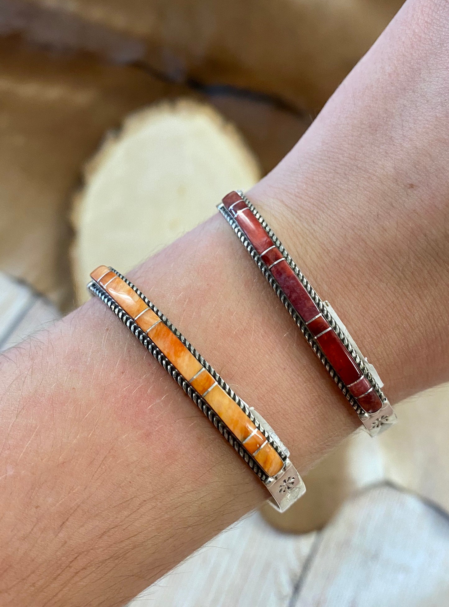 The Thin Stacker Cuffs (Stamped J)