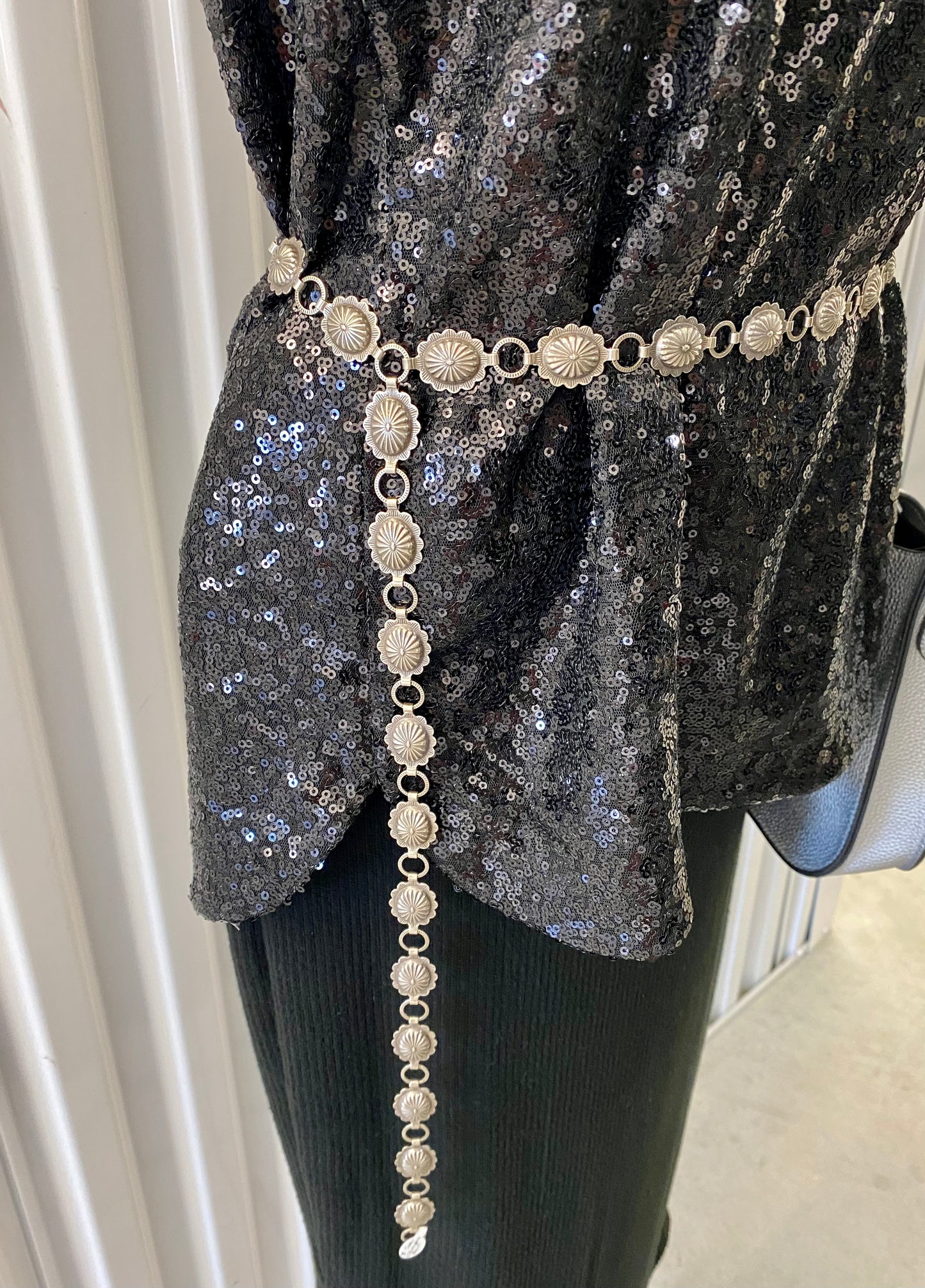 The Small Concho Nickel Silver Belt