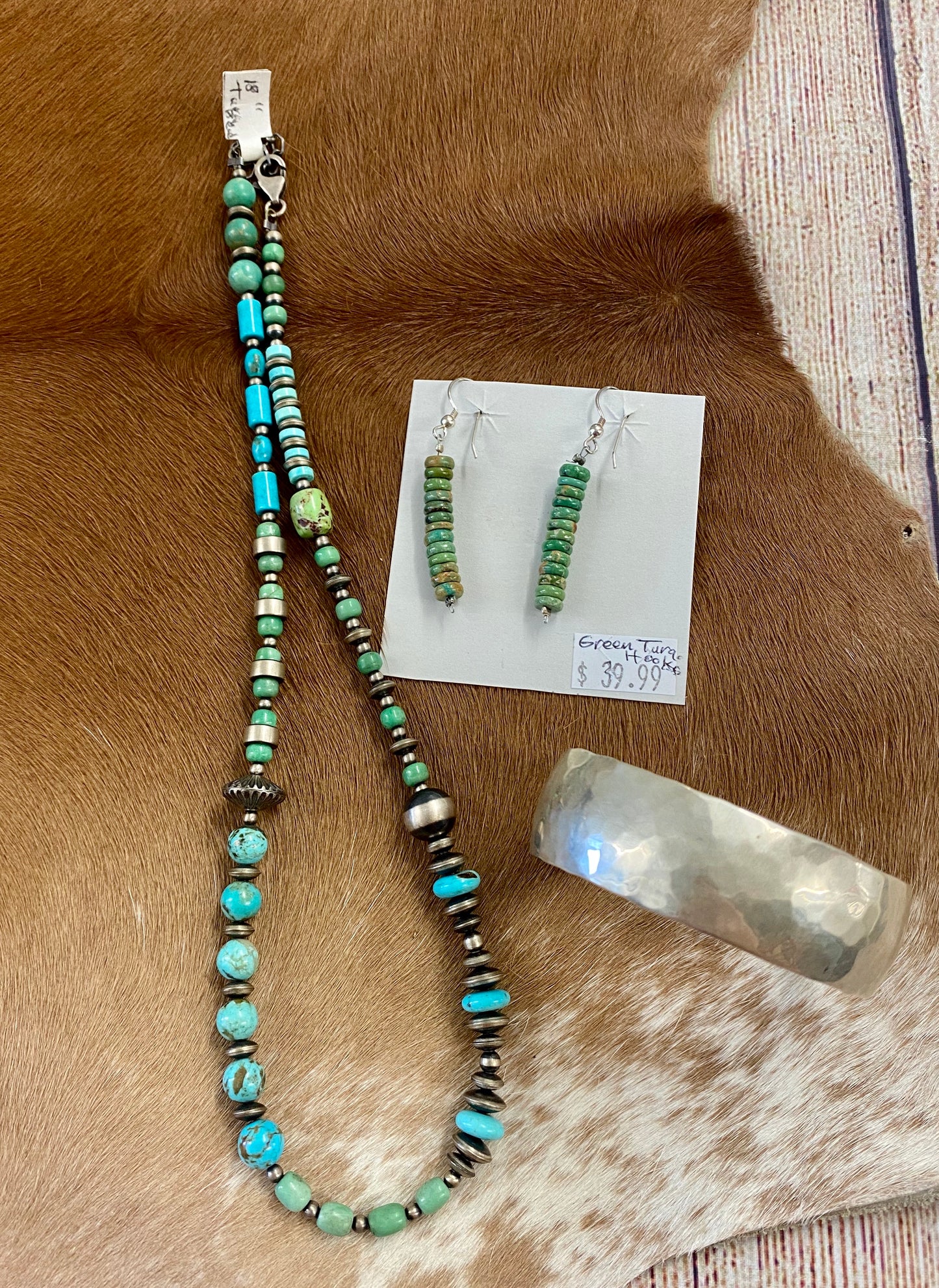 Navajo Pearl and Turquoise Necklace