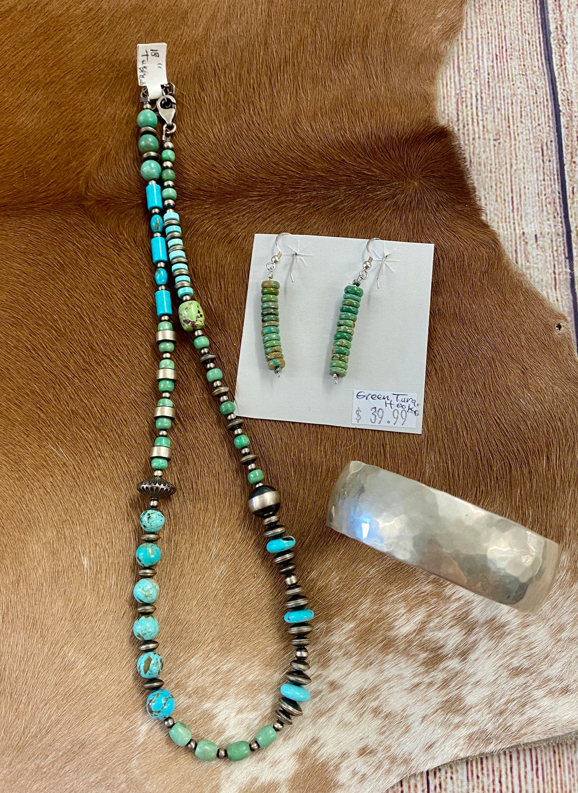 Navajo Pearl and Turquoise Necklace