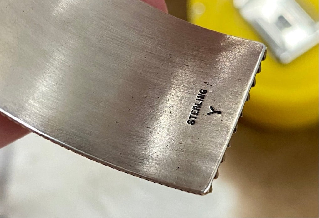 The Silver Y Indented Cuff - Ny Texas Style Boutique