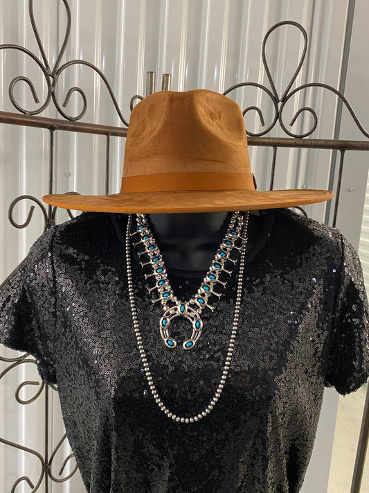 Brown Felt Hat Womens