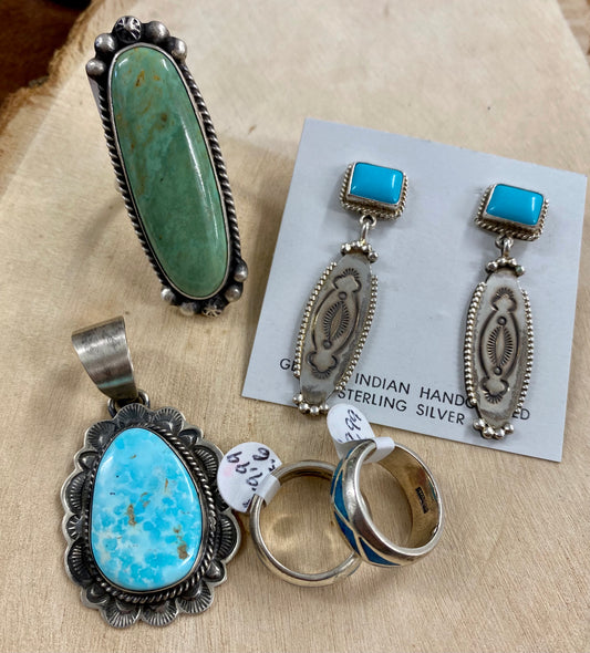 The Lisa Turquoise Earrings By Michael Calladitto - NY Texas Style Boutique