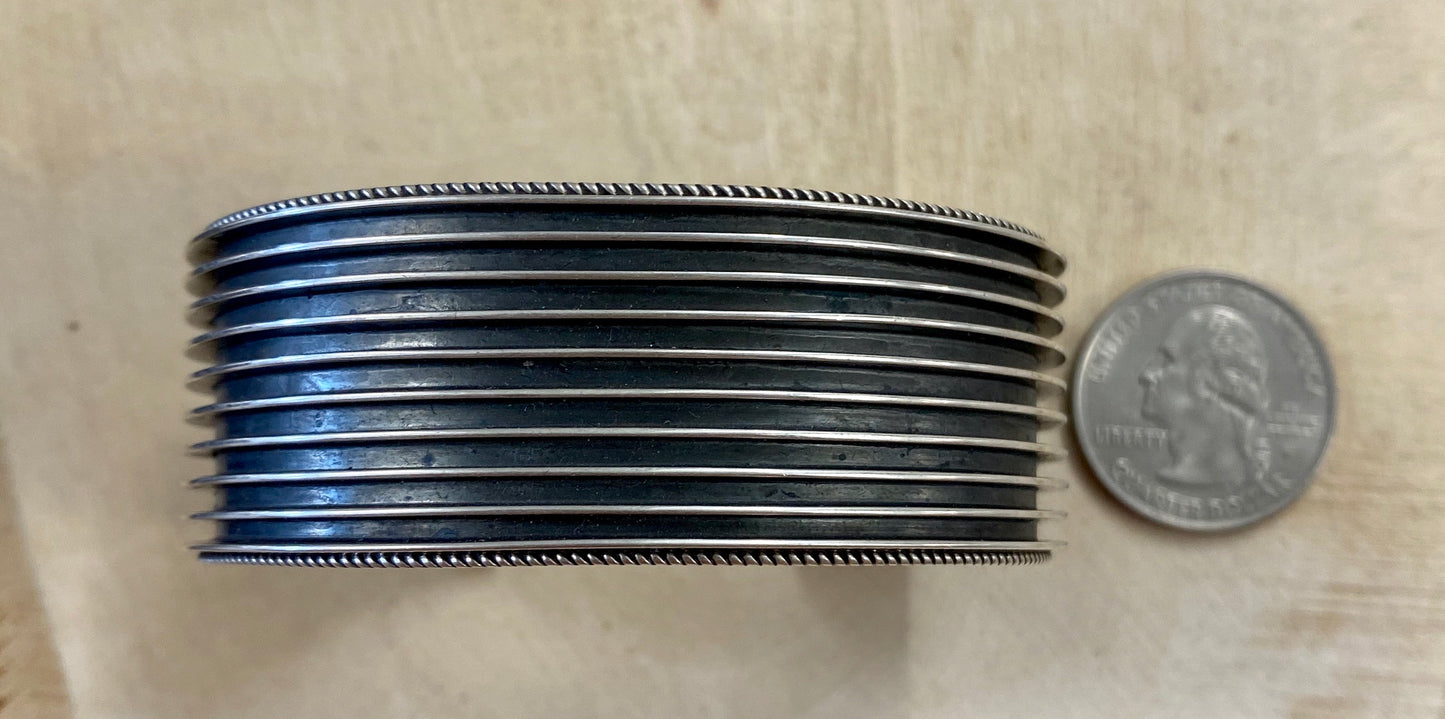 The Silver Y Indented Cuff - Ny Texas Style Boutique