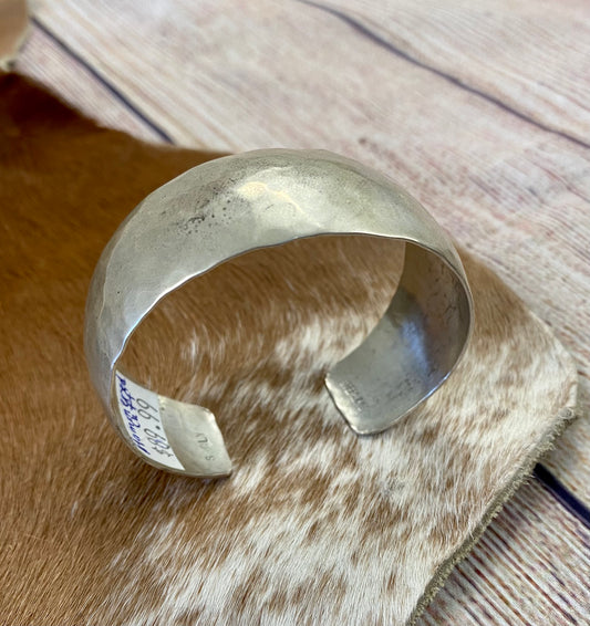The Silver Cowboy Cuff Signed By Sarah Cly - NY Texas Style Boutique