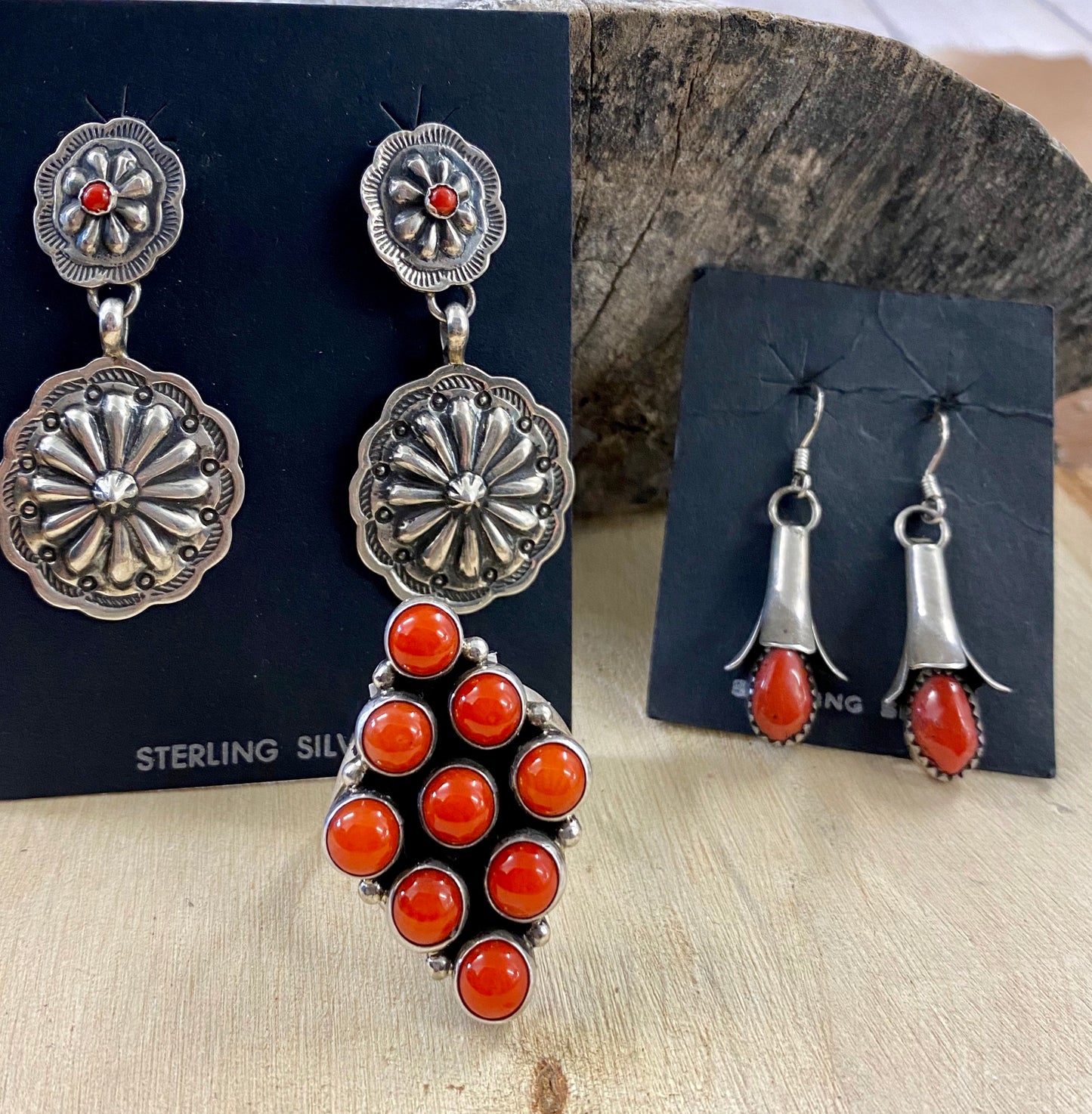 El Strawberry Concho Earrings - Ny Texas Style Boutique