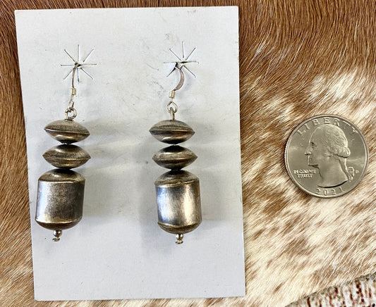 The Django Silver Earrings - NY Texas Style Boutique