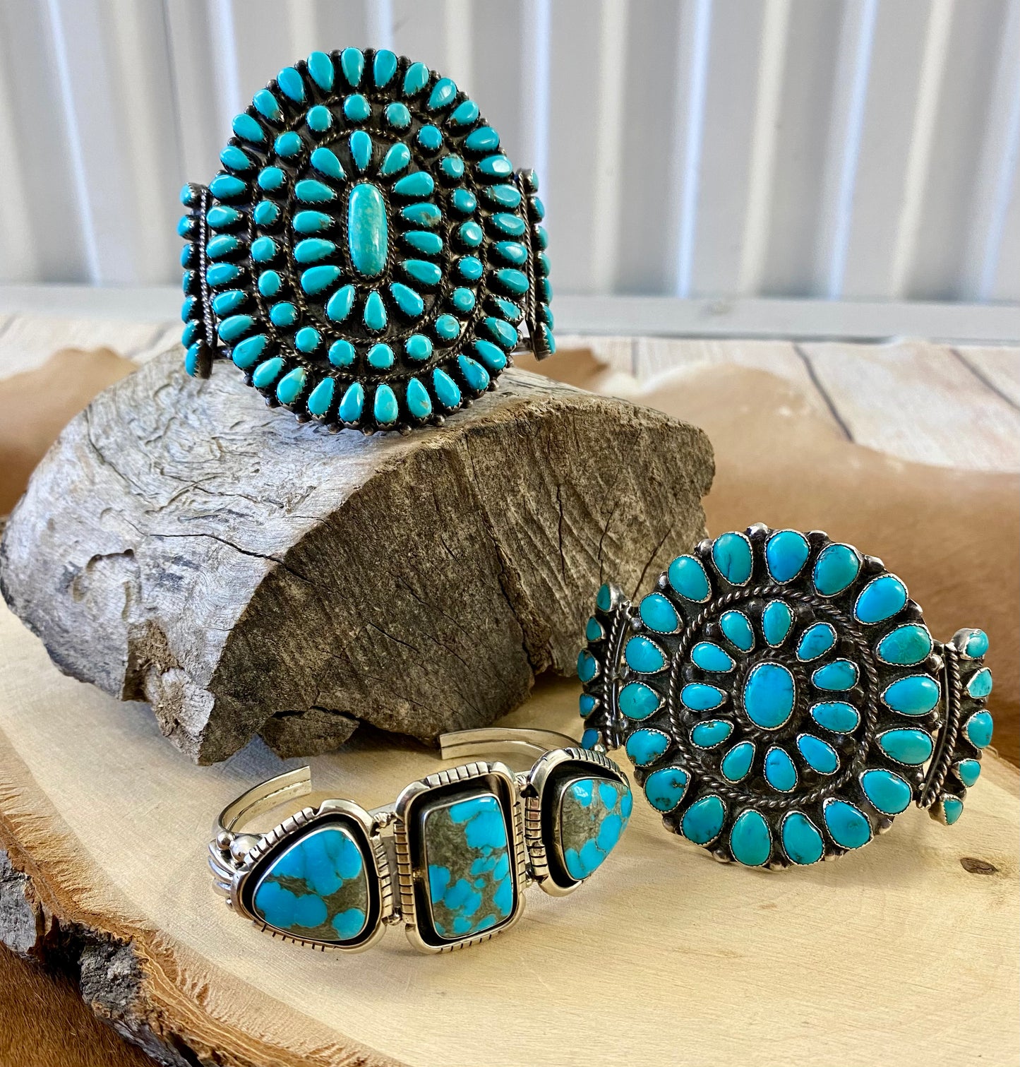 The Aspen Turquoise Cluster Cuff