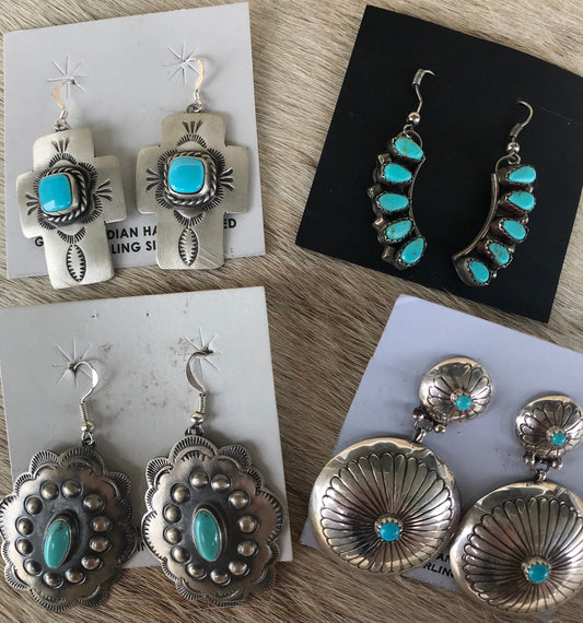 The Caney Turquoise Earrings - Ny Texas Style Boutique