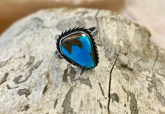 The Mallory Turquoise Ring Size 7 3/4