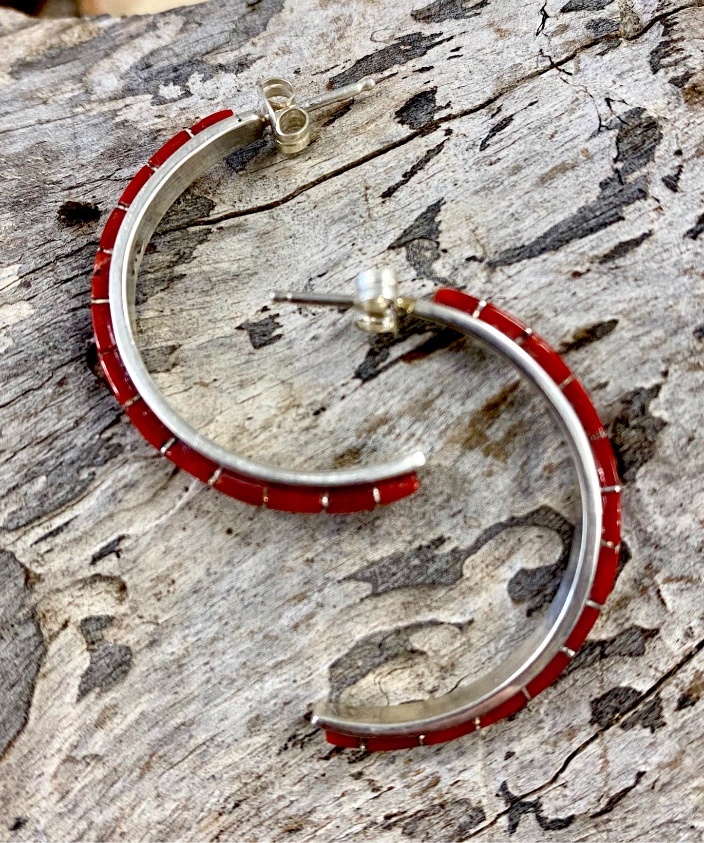 The Fireman Coral Earrings - Ny Texas Style Boutique