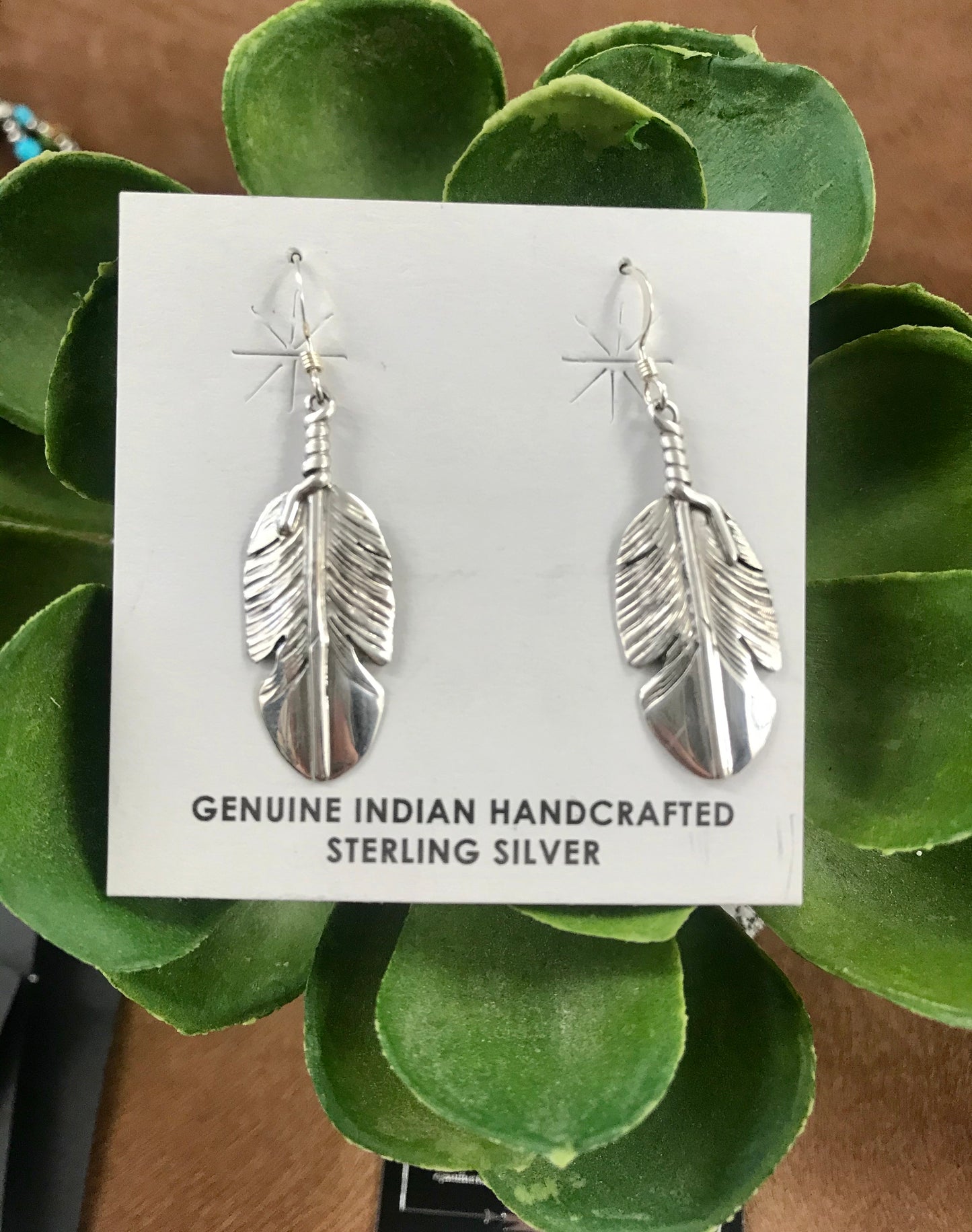 The Begaye Feather Earrings - Ny Texas Style Boutique