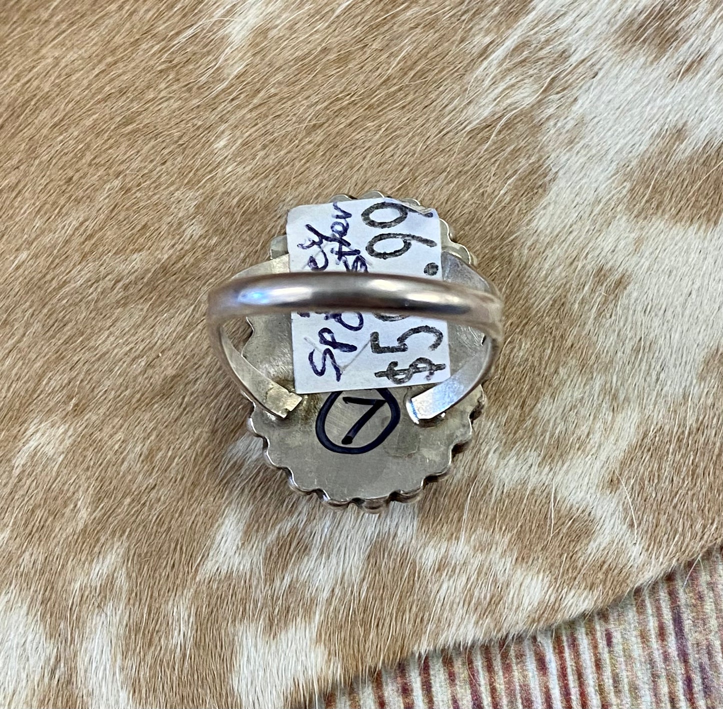 The Octavia Orange Spiny Ring (Size 7)
