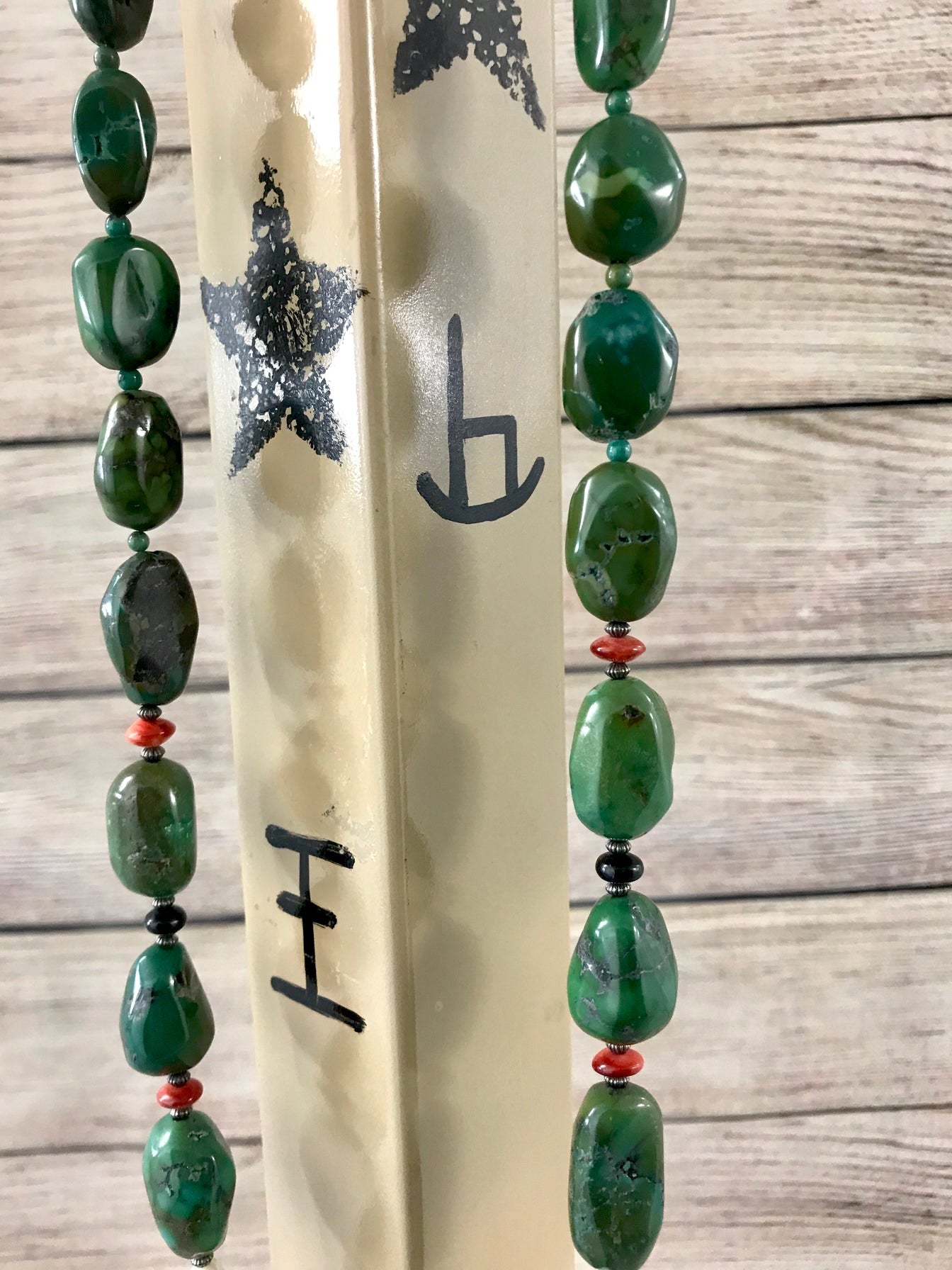 The Cole Green Turquoise Necklace - Ny Texas Style Boutique Green turquoise single strand sterling silver necklace. The perfect piece to add to your jewelry collection. Wear this necklace to your next girls night or to work. This piece can easily be dressed up or down. Pairs well with coral and turquoise jewelry. Pair with a pendant, layer with other necklaces, or wear this beauty alone. The styling options are endless. Size: 24” Inches length Stone: Turquoise