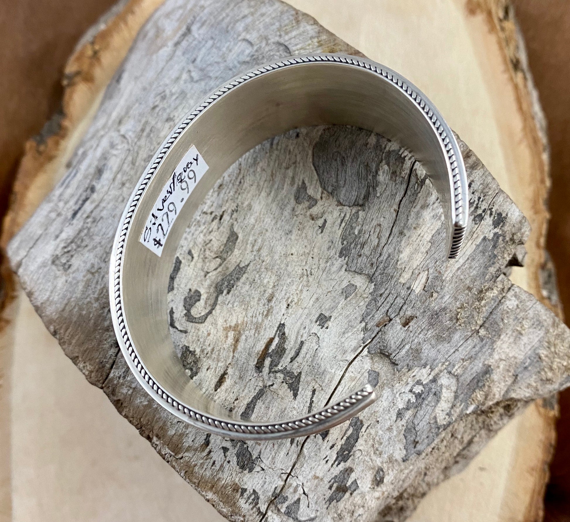 The Silver Y Indented Cuff - Ny Texas Style Boutique