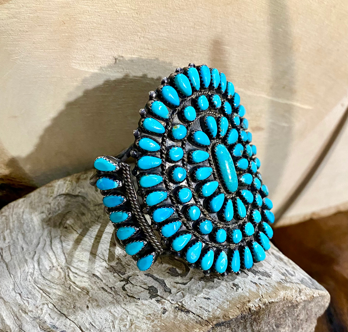 The Durango Turquoise Cluster Cuff