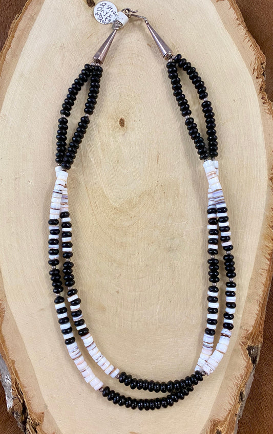 The Two Strand Onyx Necklace - Ny Texas Style Boutique