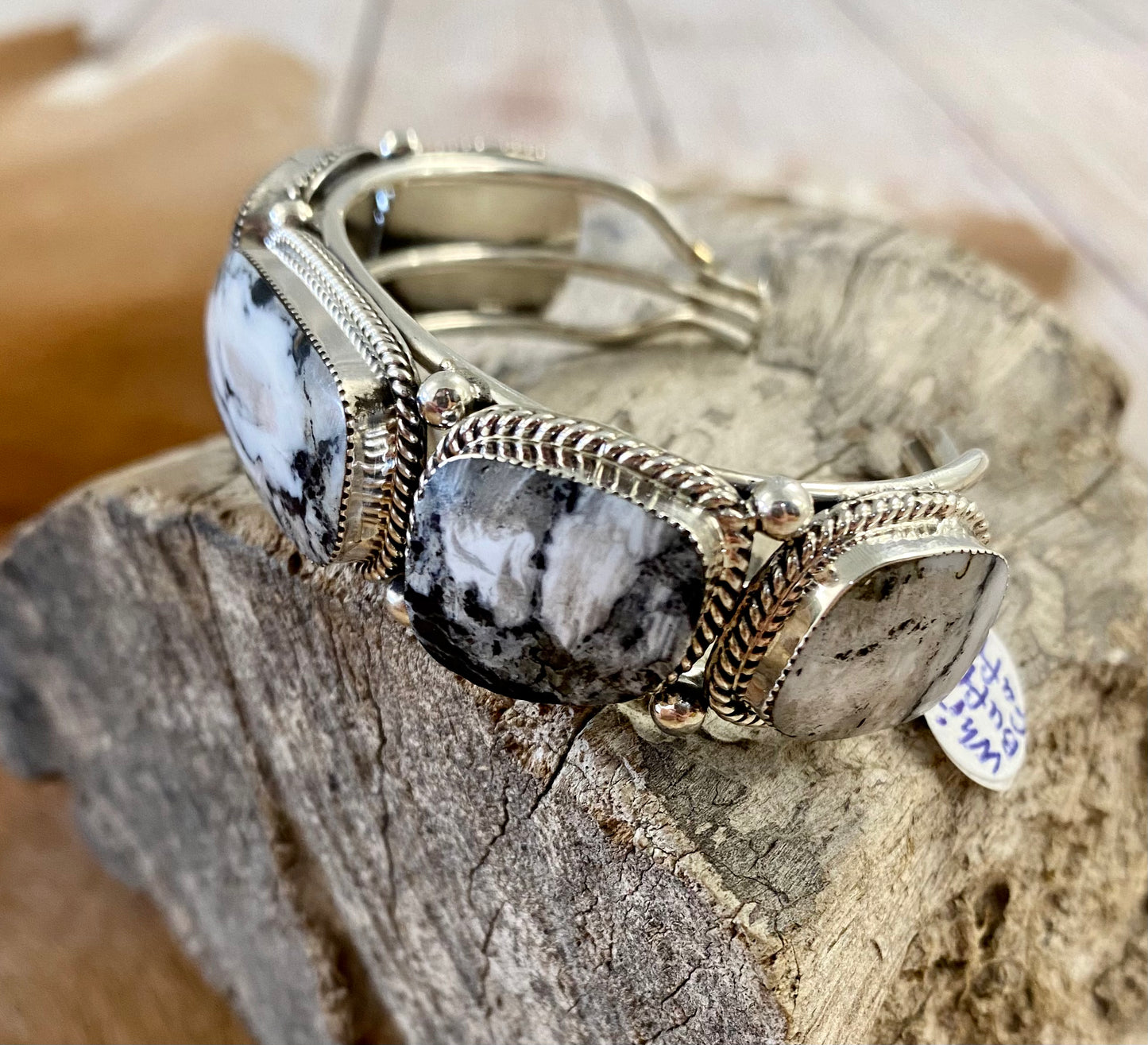 The Silver White Buffalo Cuff By Sheena Jack