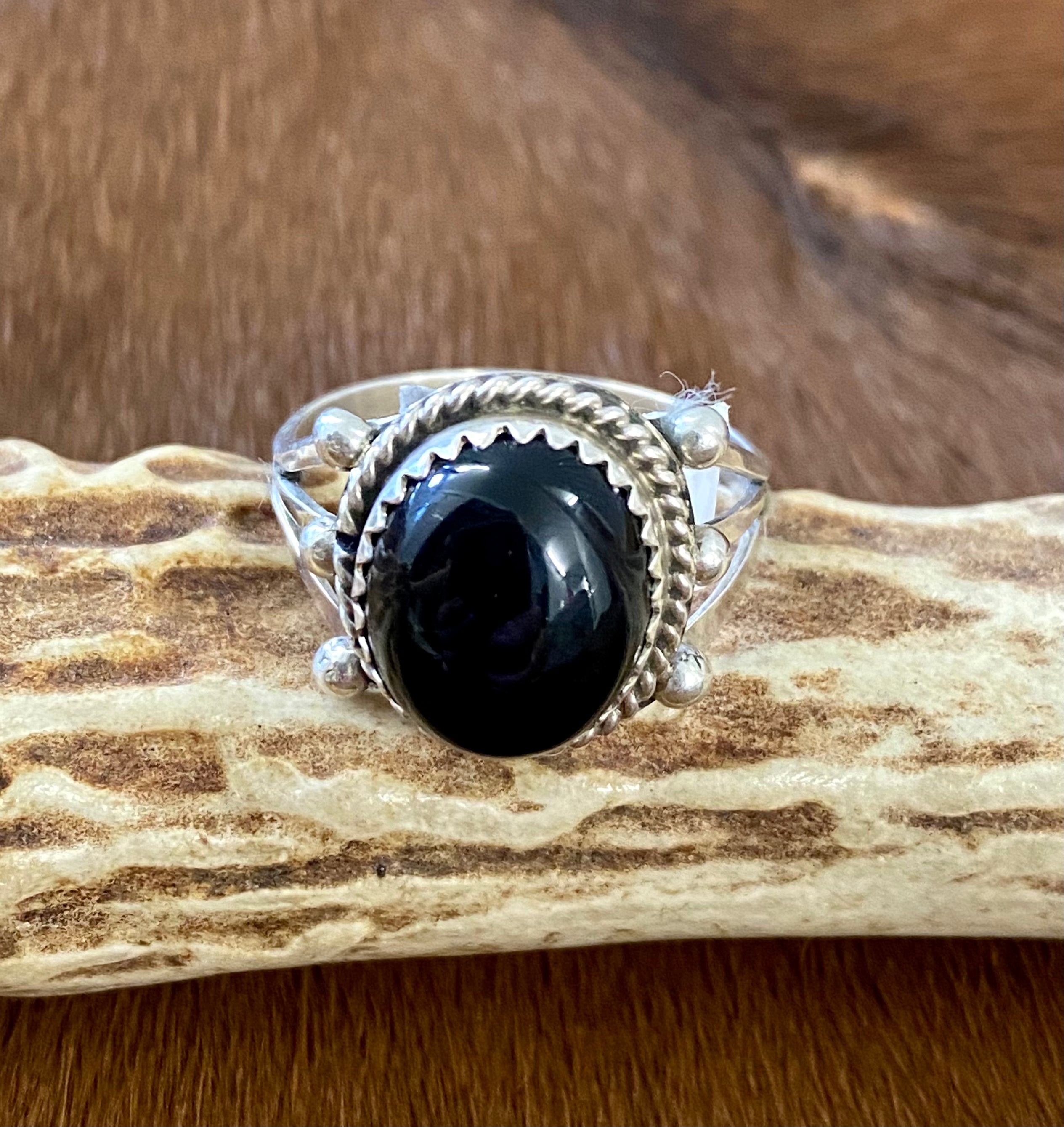 Black Onyx Sterling buy Silver Ring